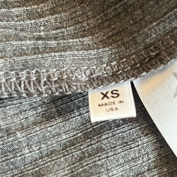 Reformation Knit Dress Size XS Dark Grey Ribbed Stretch - Picture 6 of 6